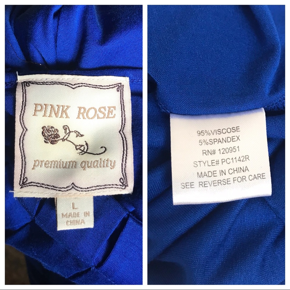 NWOT 💙 Pink Rose Cotton Dress - Picture 8 of 8